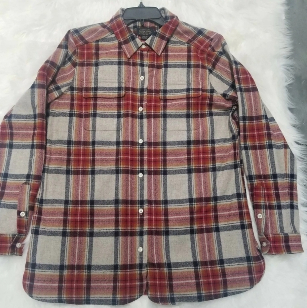 Pendleton 100% Virgin Wool Board Shirt NWT - Picture 1 of 2